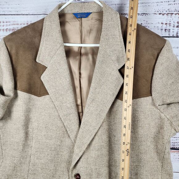 Pendleton Tan and Brown Sport Coat Blazer - Picture 7 of 8